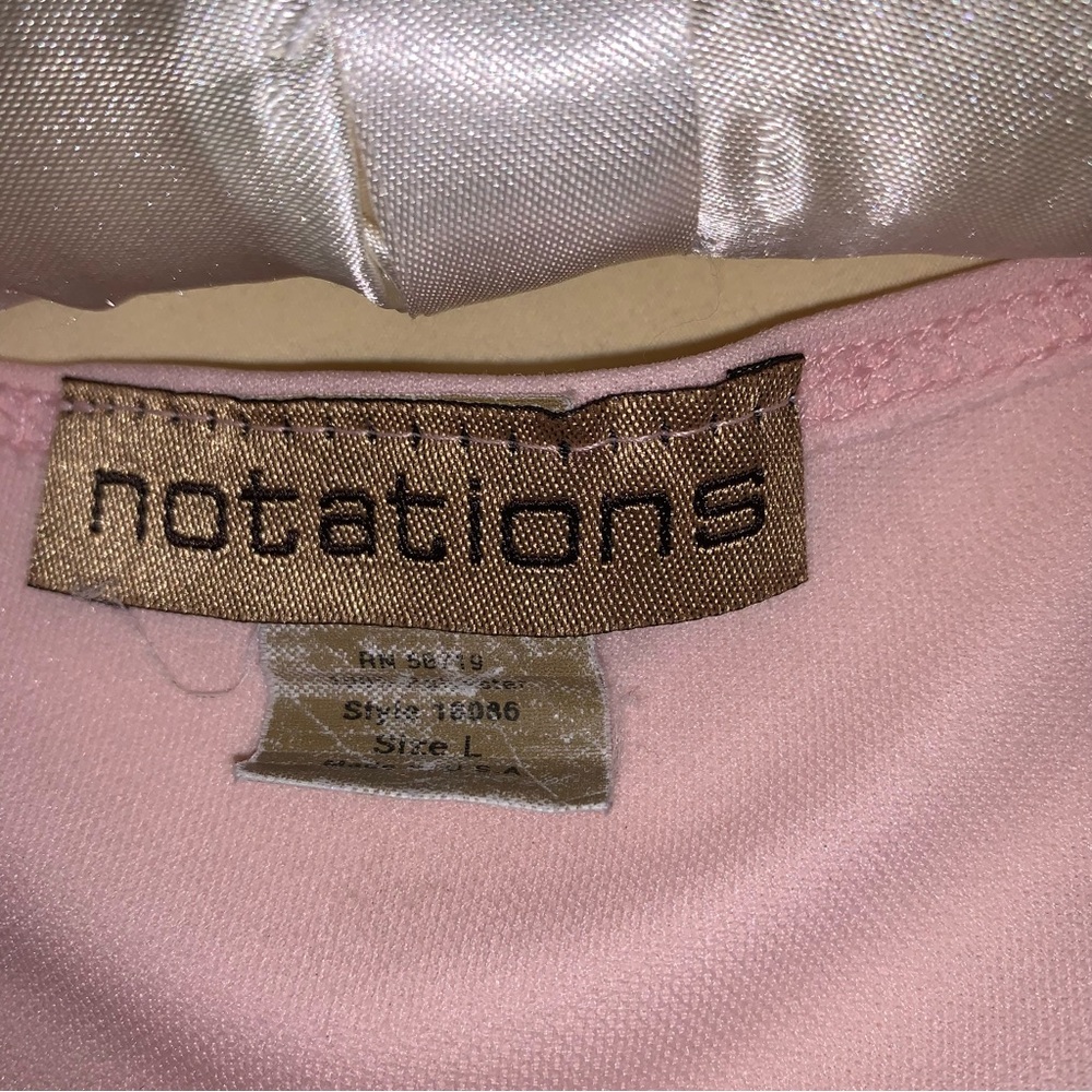 Notations Pink Sleeveless Top Large - Picture 2 of 2